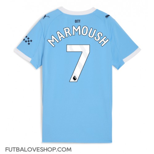 Dres Manchester City Omar Marmoush #7 Domáci pre Ženy 2025-26 Krátky Rukáv Dres Manchester City Omar Marmoush #7 Domáci pre Ženy 2025-26 Krátky Rukáv